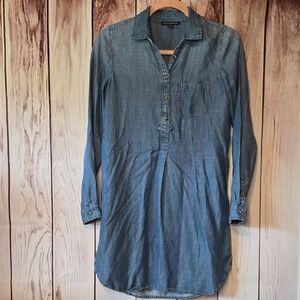 American Eagle Outfitters Blue Denim Shirt Dress Size XS